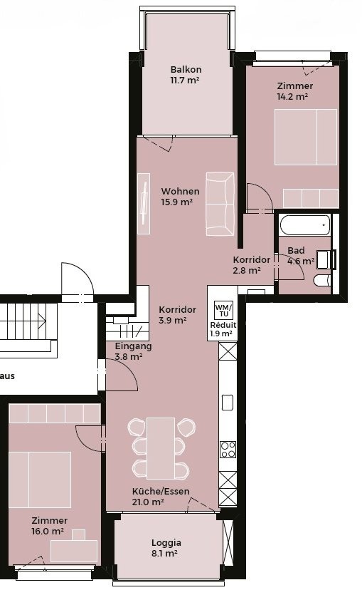 3 ½ rooms apartment, photo 6 of 7