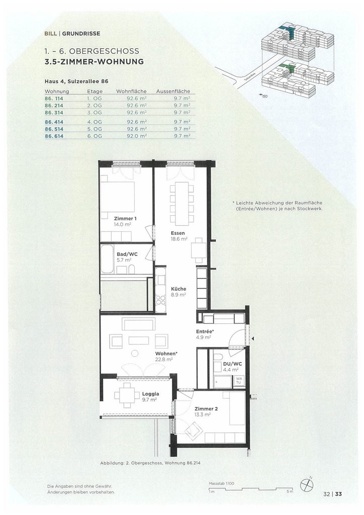 2 ½ rooms apartment