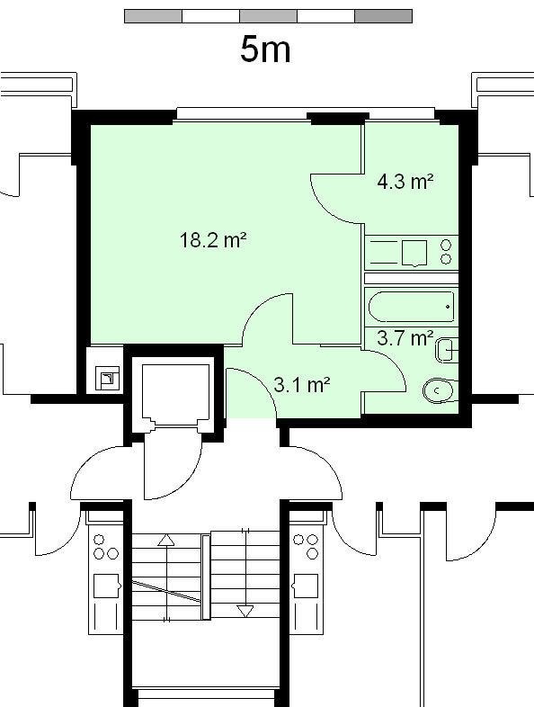 1 room apartment, photo 4 of 4