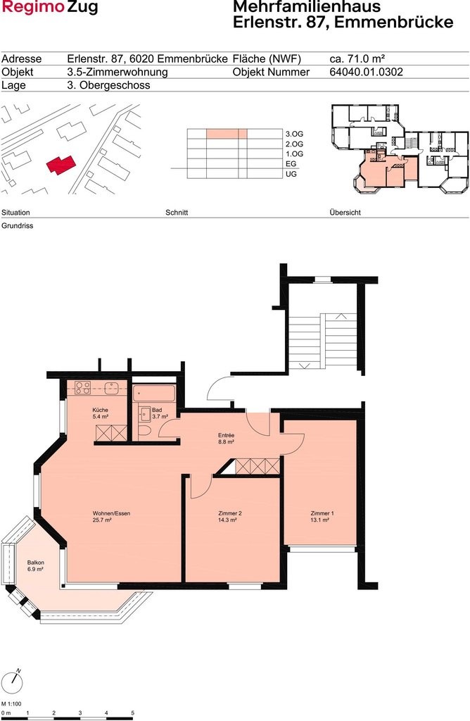 3 ½ rooms apartment, photo 1 of 10