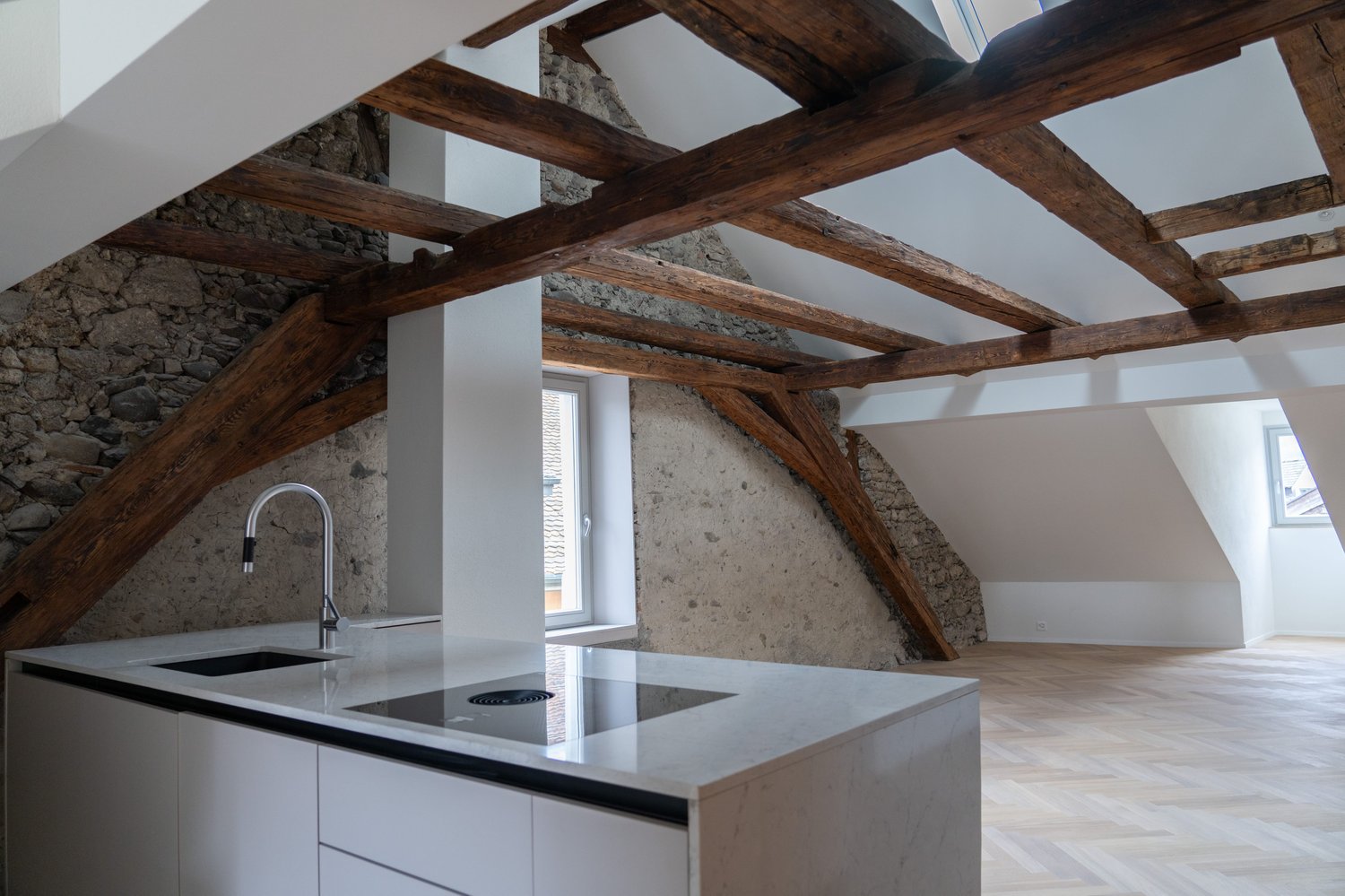 Appartement duplex de 4 ½ pièces sous les combles