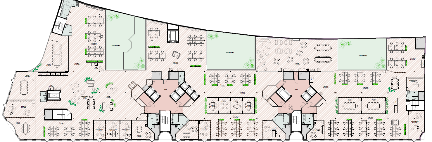 770m² office