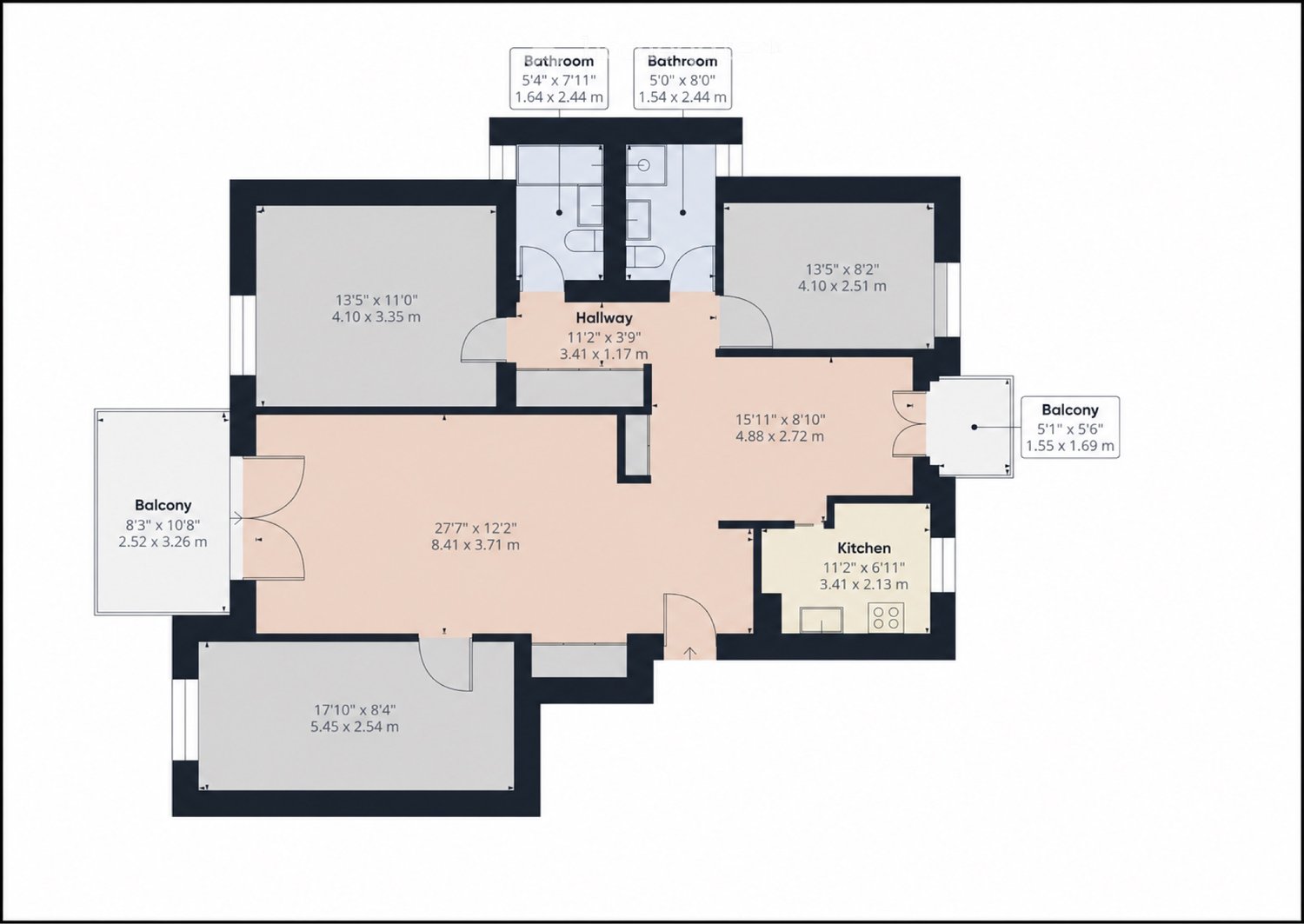 4 rooms apartment, photo 3 sur 5