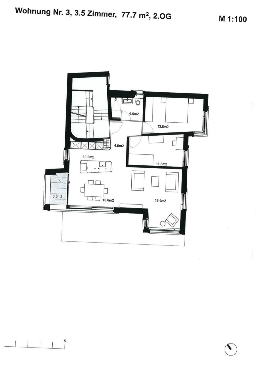 Appartement de 3 ½ pièces
