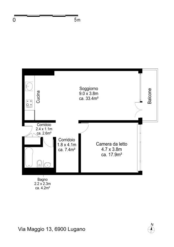 2 ½ rooms apartment, photo 8 of 8