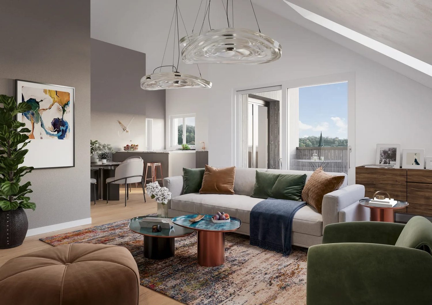 3 ½ room penthouse flat
