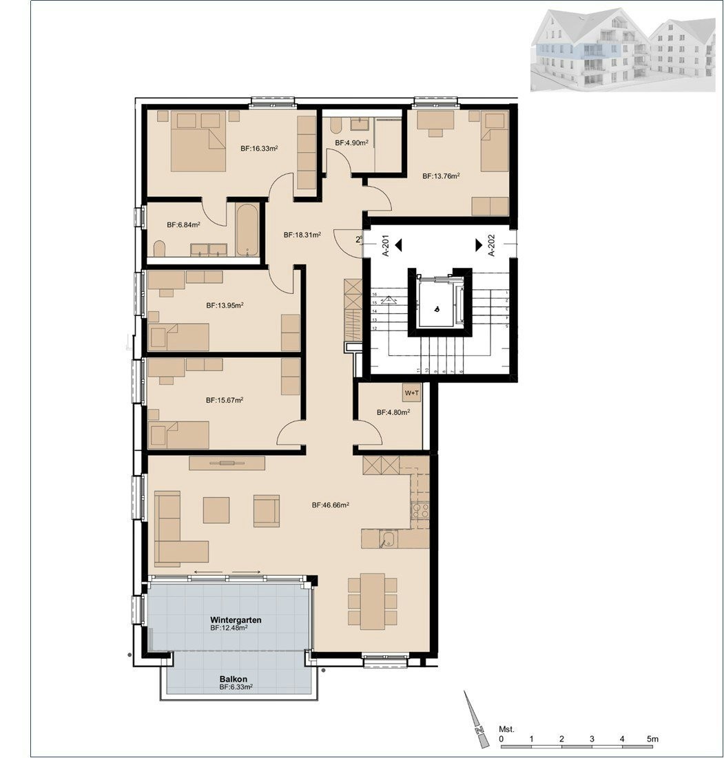 5 ½ rooms apartment