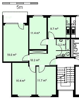4 rooms apartment, photo 5 of 5