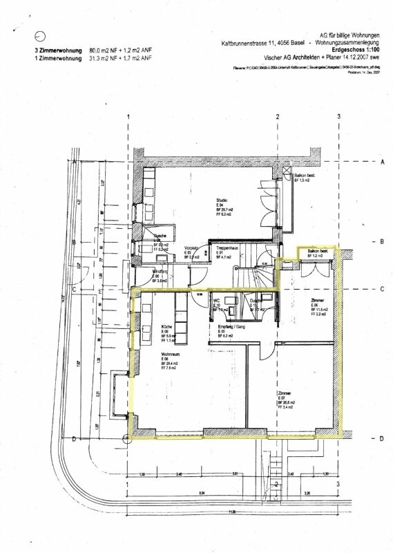 3 rooms apartment, photo 3 of 4