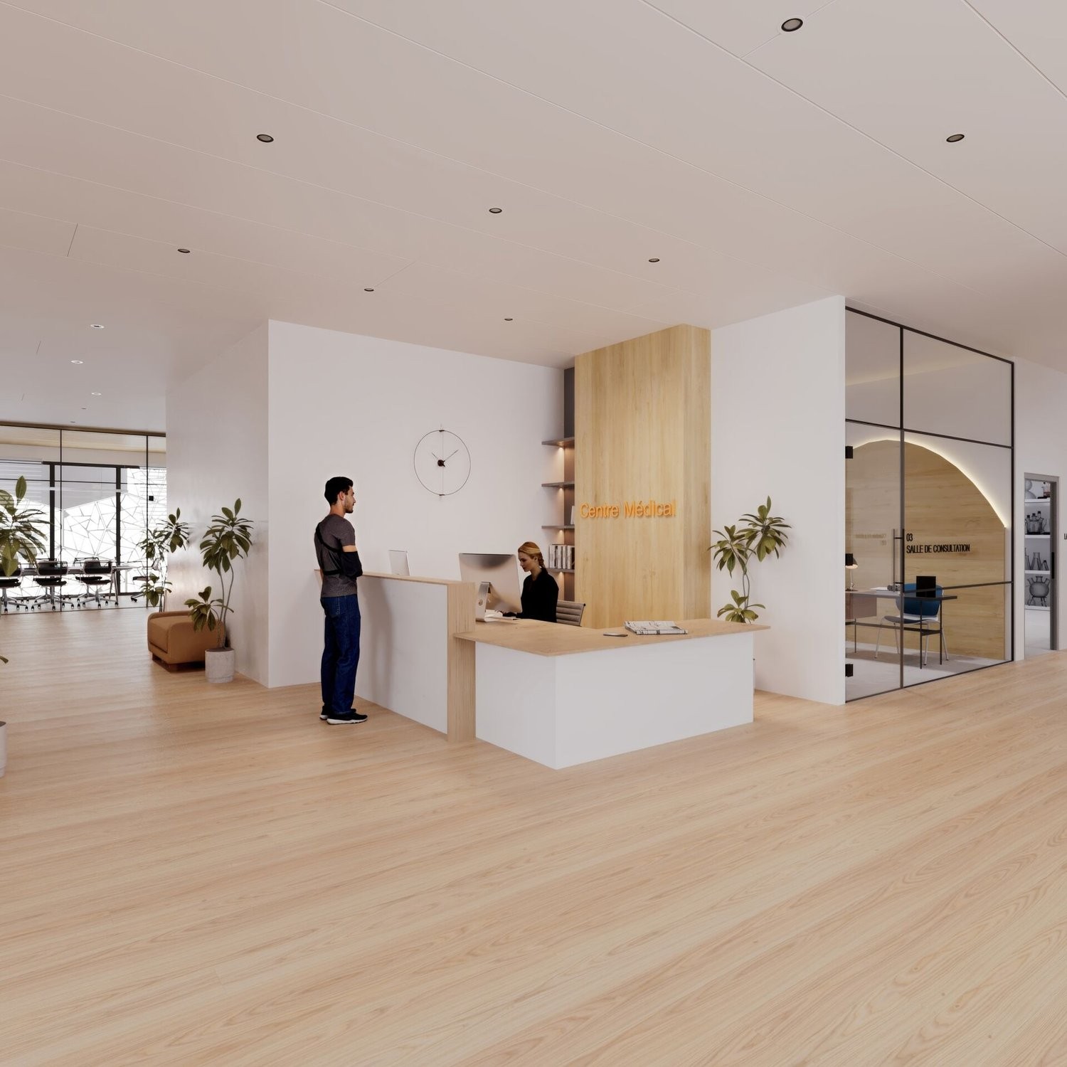 500m² office
