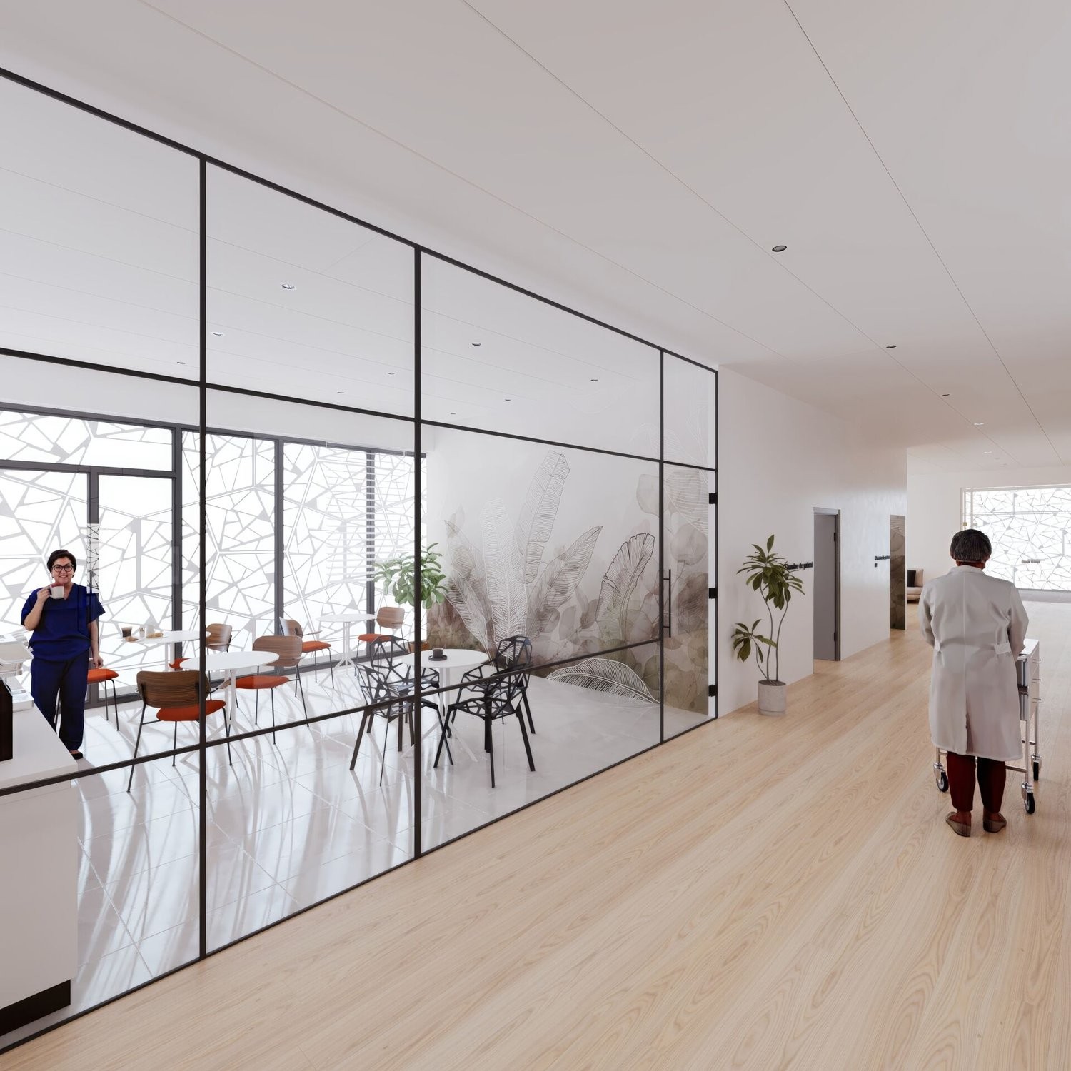 500m² office