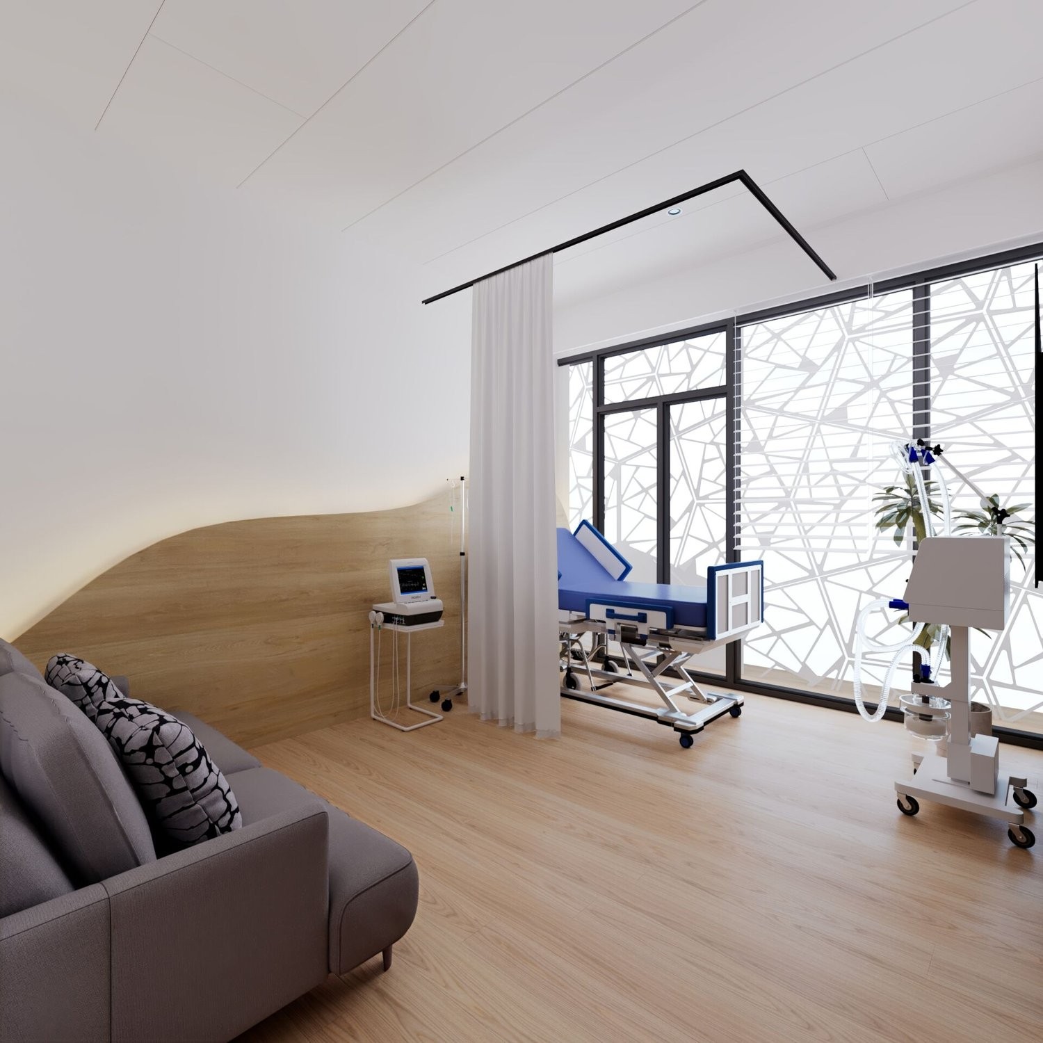 500m² office