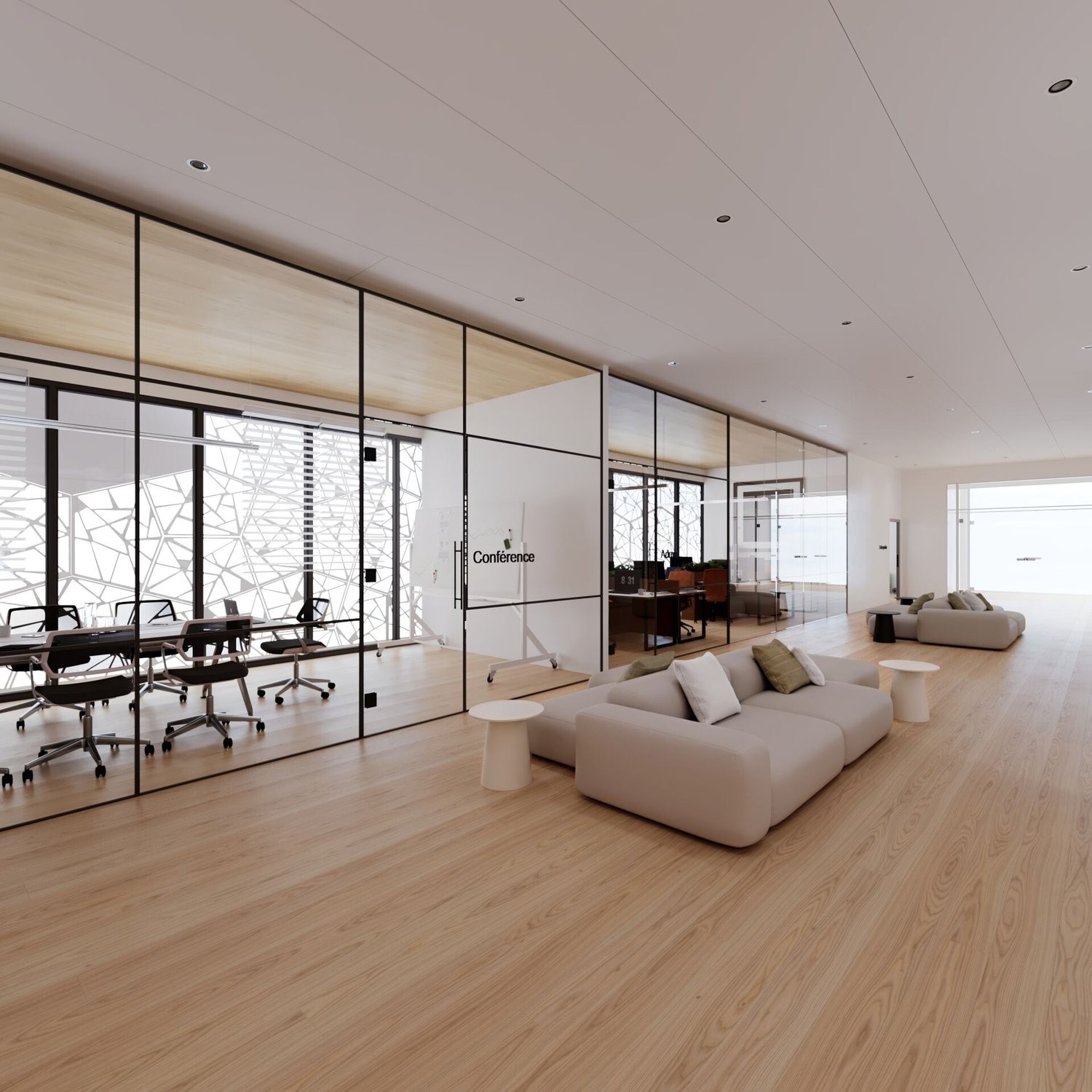 500m² office