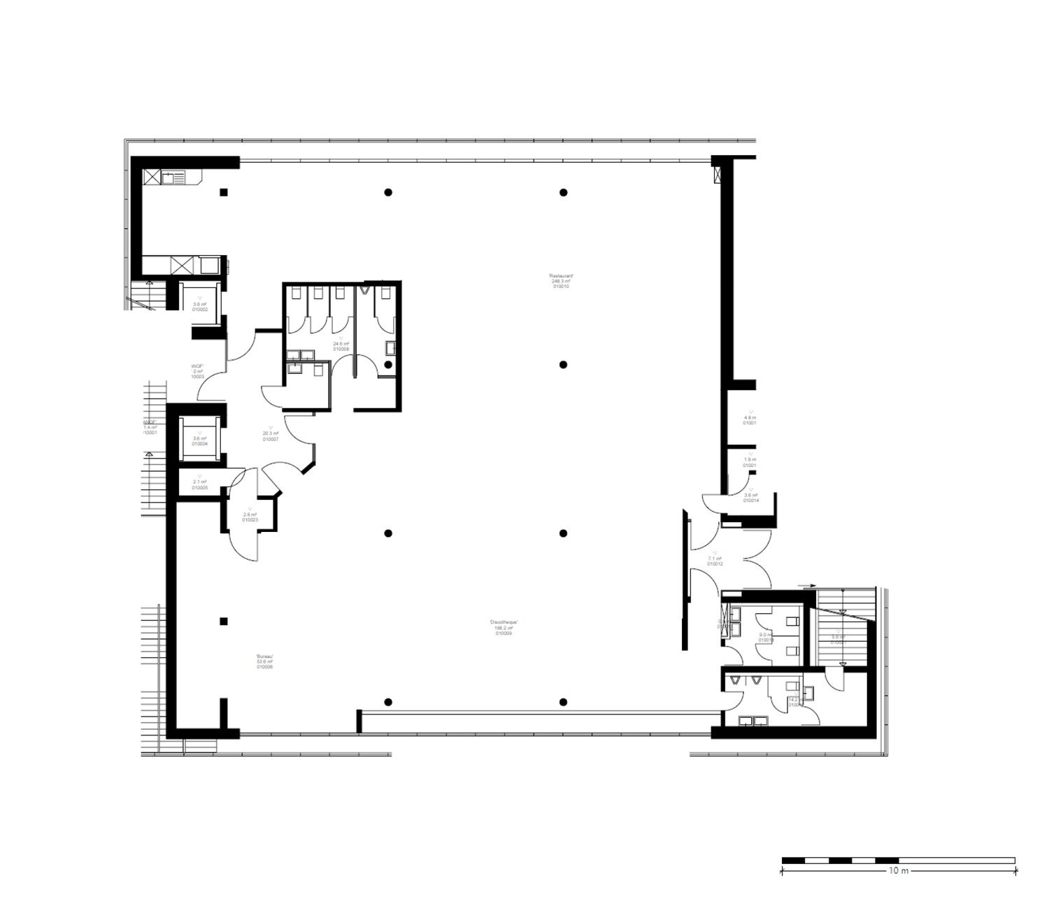 500m² office