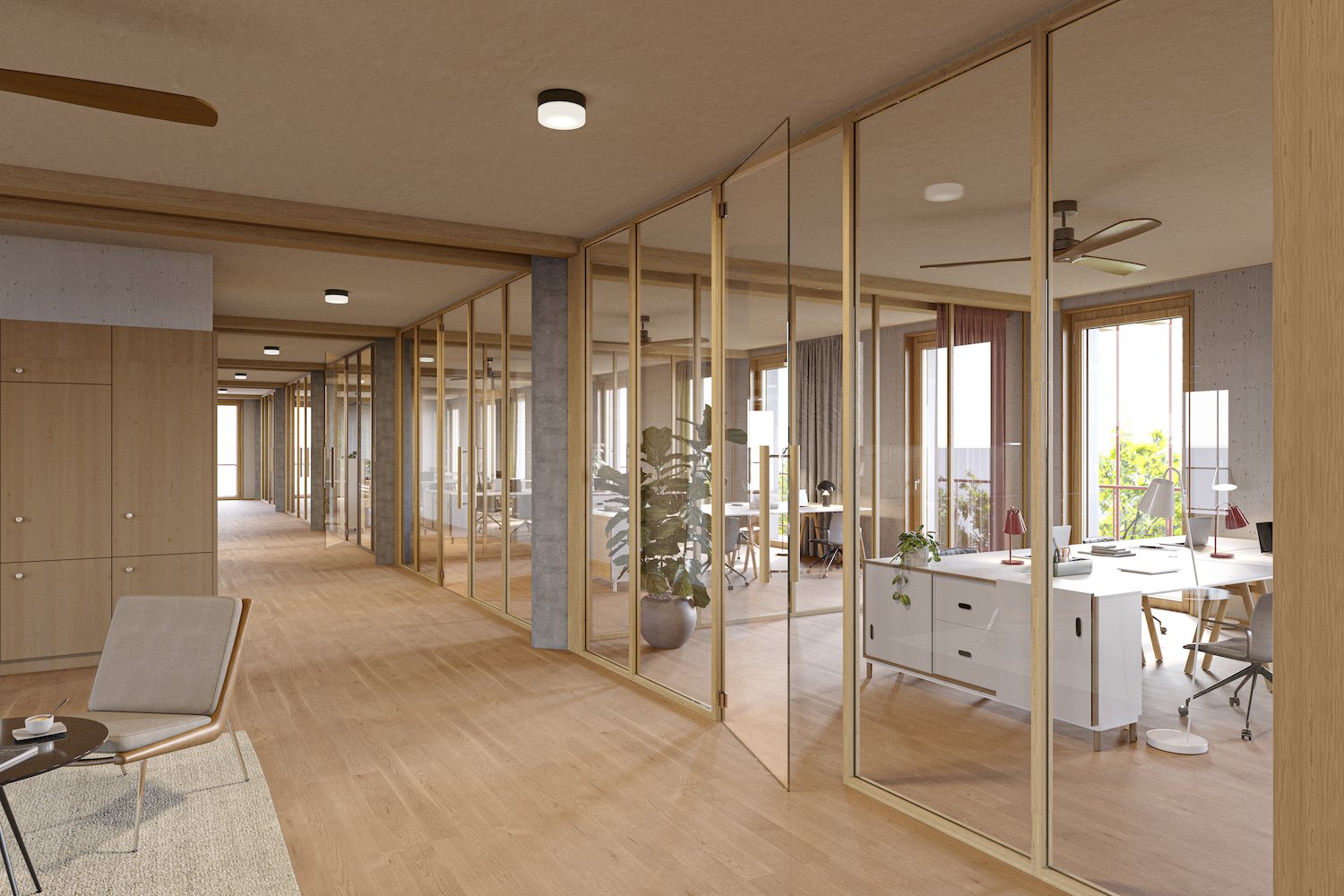 7013m² office