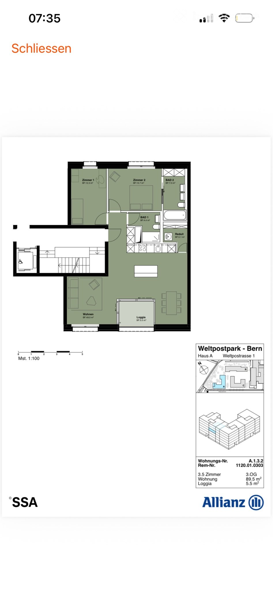 3 rooms apartment, photo 2 of 5