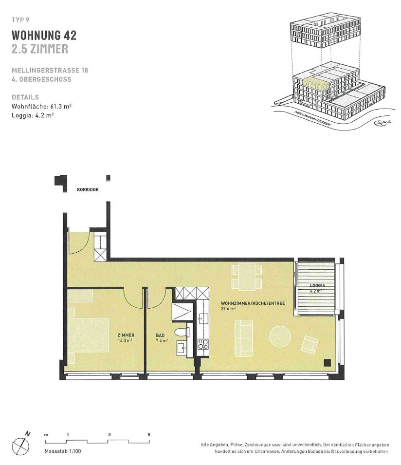 Appartamento di 2 ½ locali