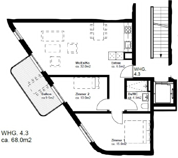3 ½ rooms apartment, photo 9 of 10