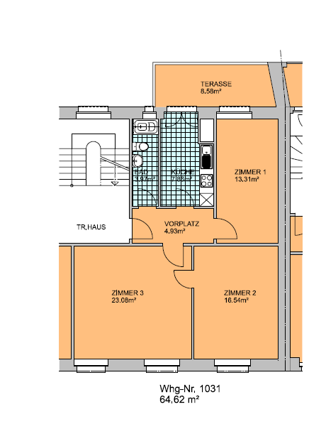 3 rooms apartment, photo 5 of 6
