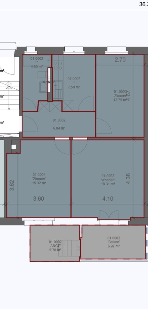 3 rooms apartment