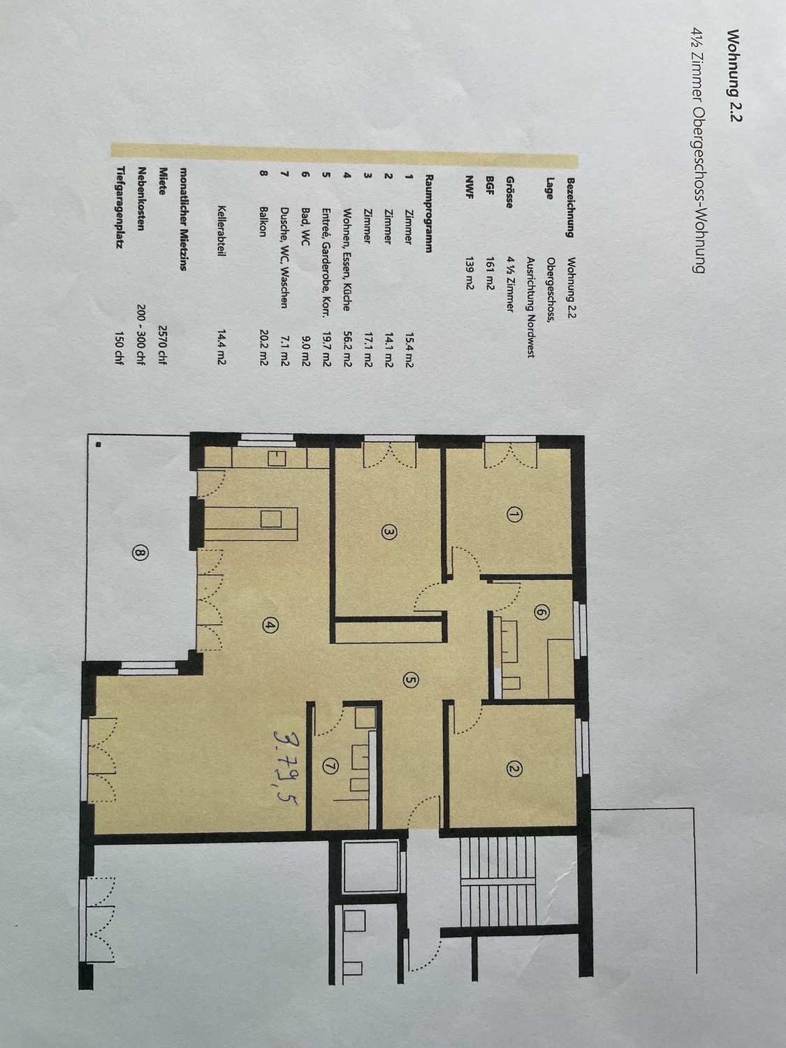 Appartement de 2 ½ pièces