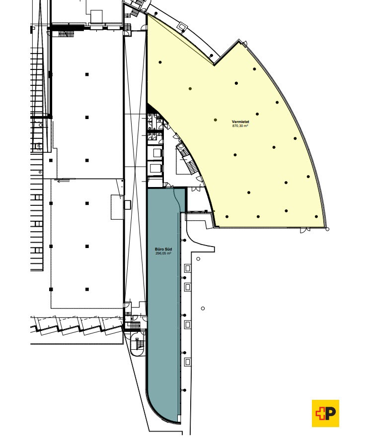 282-3706m² de bureaux
