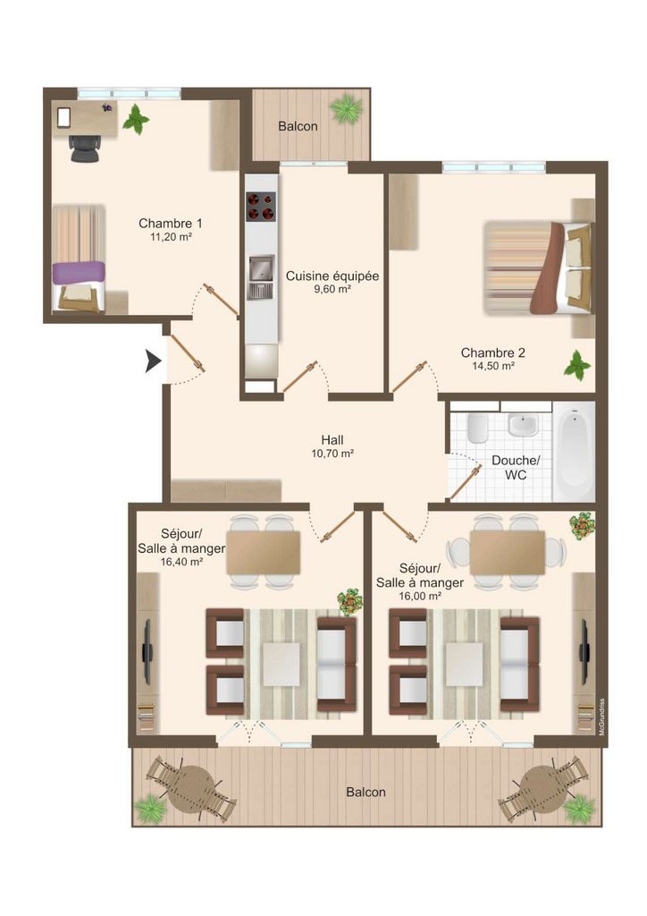 4 rooms apartment, photo 7 of 7