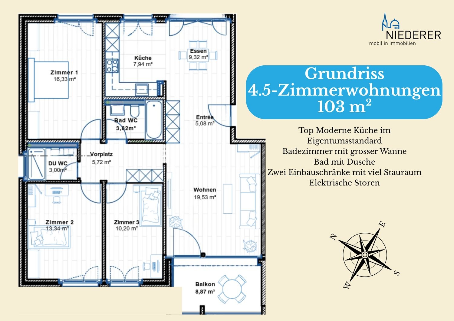 4 ½ rooms apartment