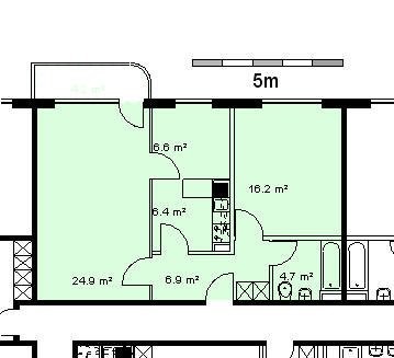 2 ½ rooms apartment, photo 8 of 8
