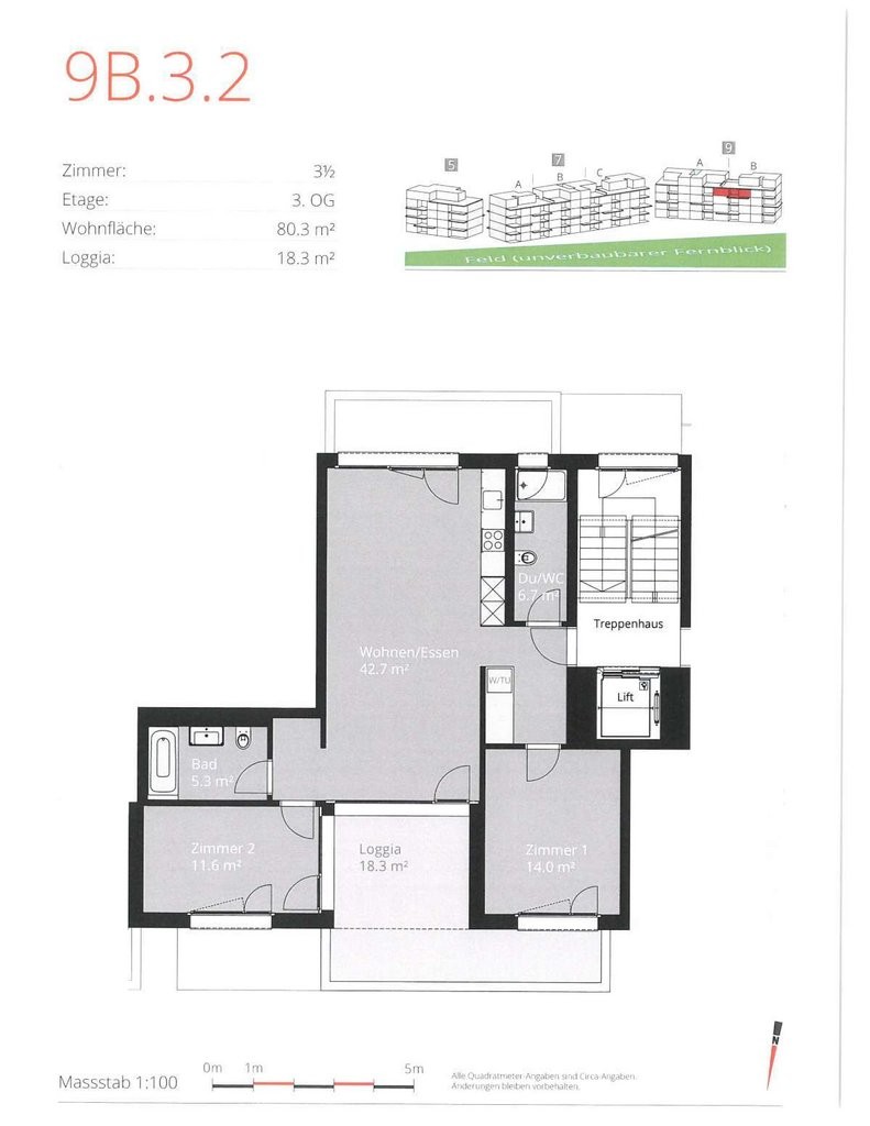 3 ½ rooms apartment, photo 7 sur 8