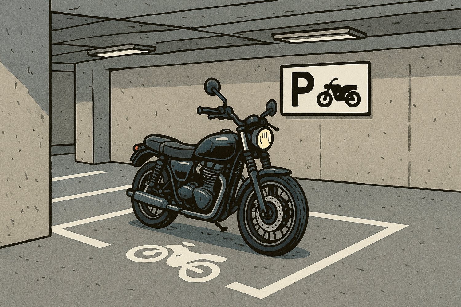 Covered bike parking