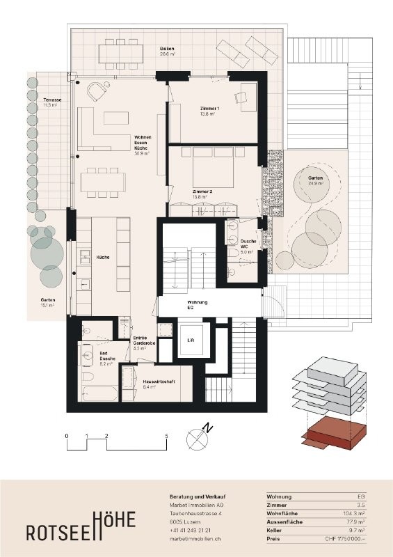 3 ½ rooms apartment, photo 6 of 6