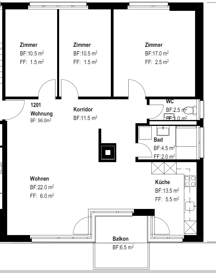 4 ½ rooms apartment