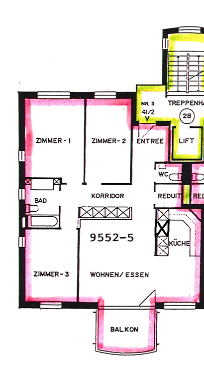 3 rooms apartment