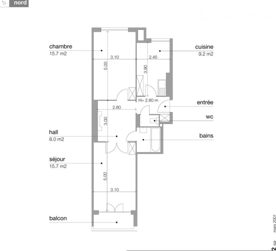 3 rooms apartment, photo 4 of 4