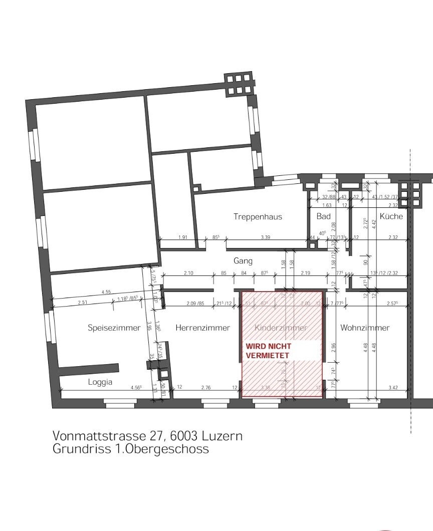 2 ½ rooms furnished flat