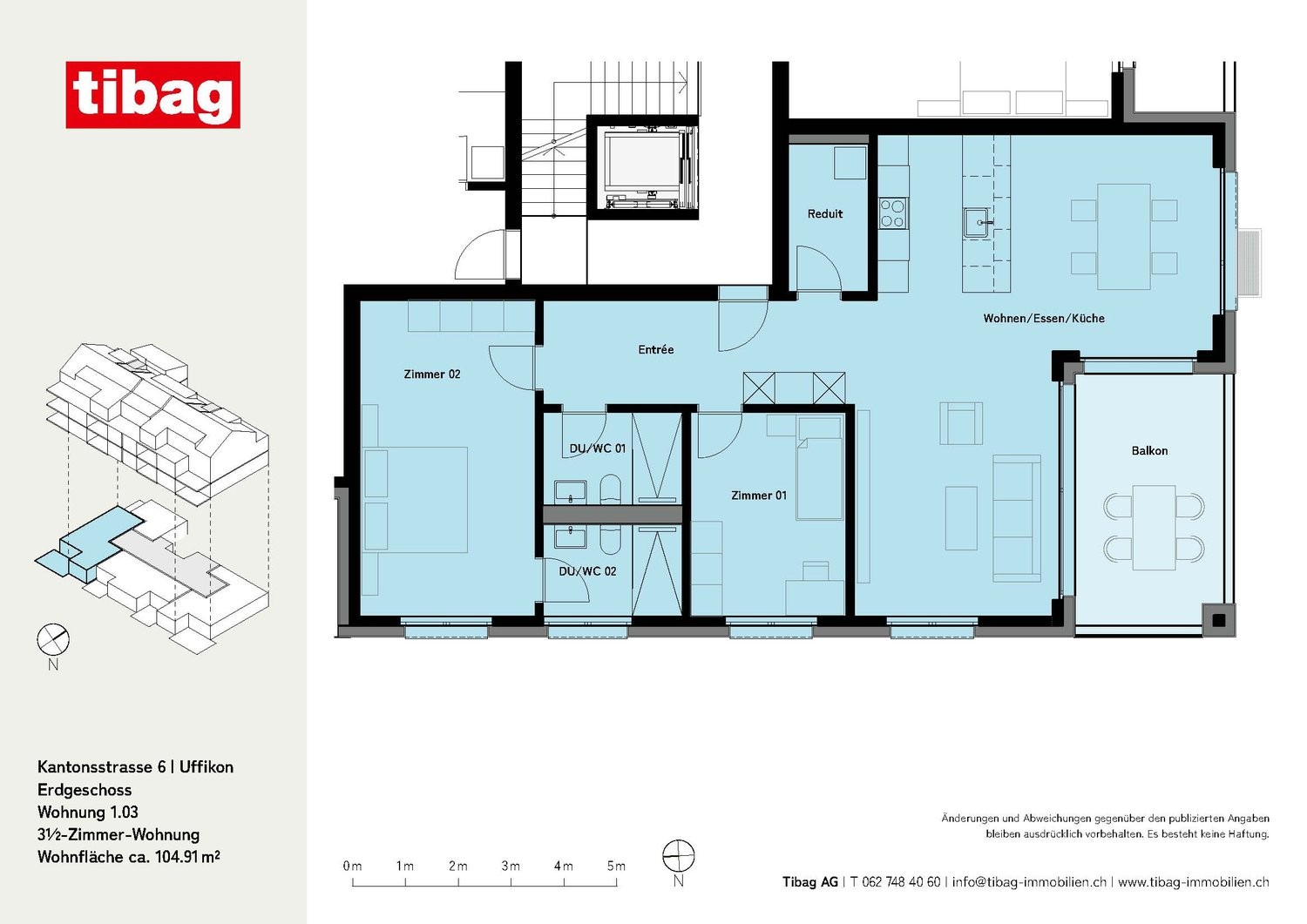 Appartamento di 3 ½ locali