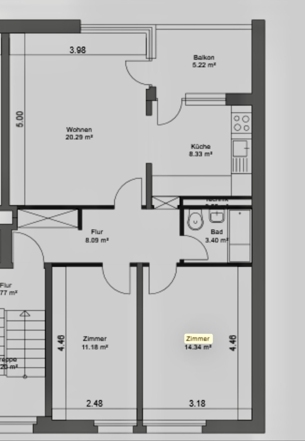 Appartement de 3 pièces, photo 2 sur 8