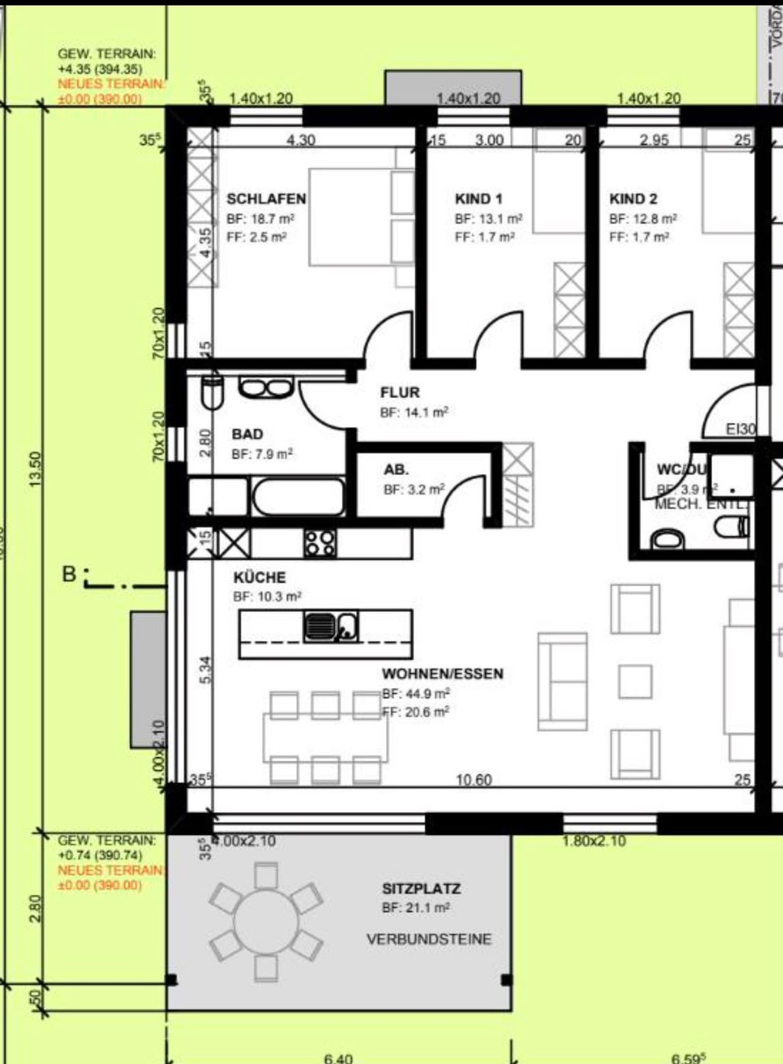 4 ½ rooms apartment