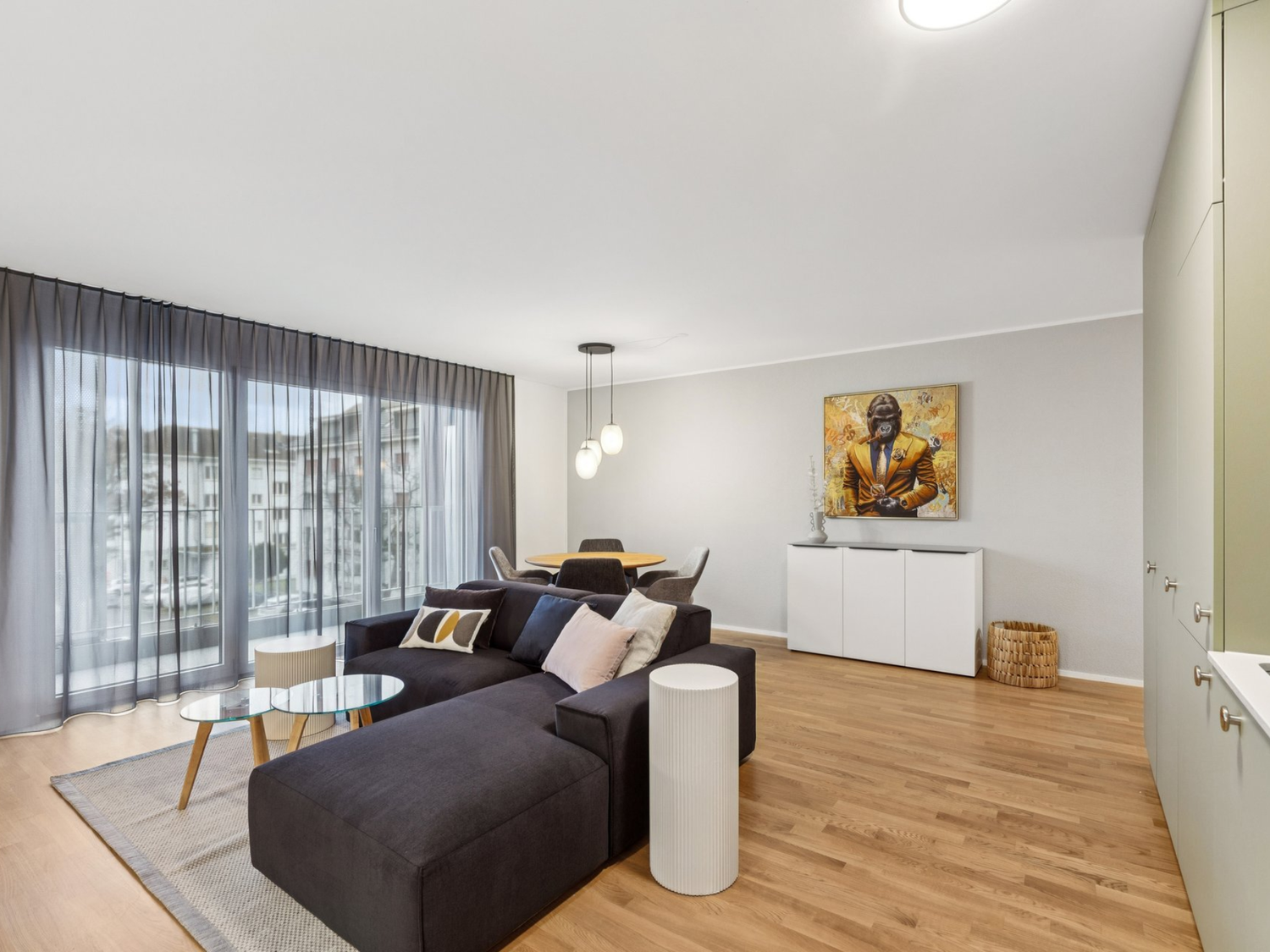 3 ½ rooms furnished flat