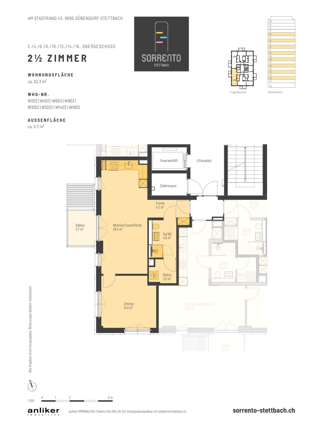 2 ½ rooms apartment