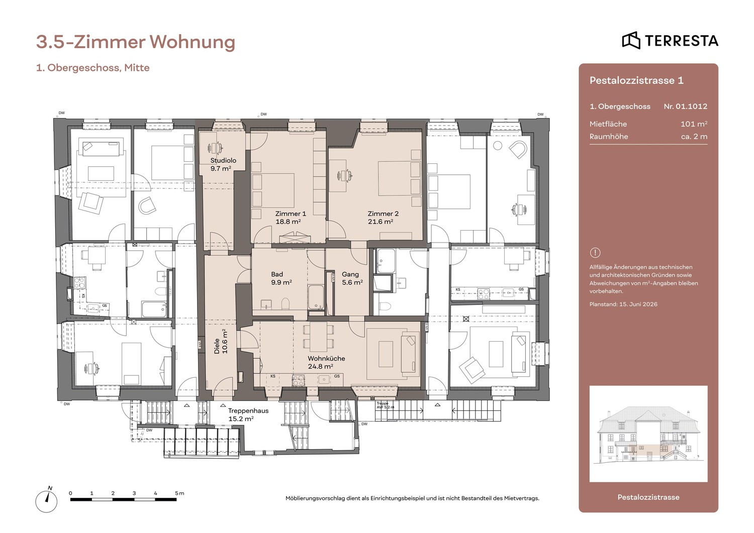 3 ½ rooms apartment, photo 9 of 9