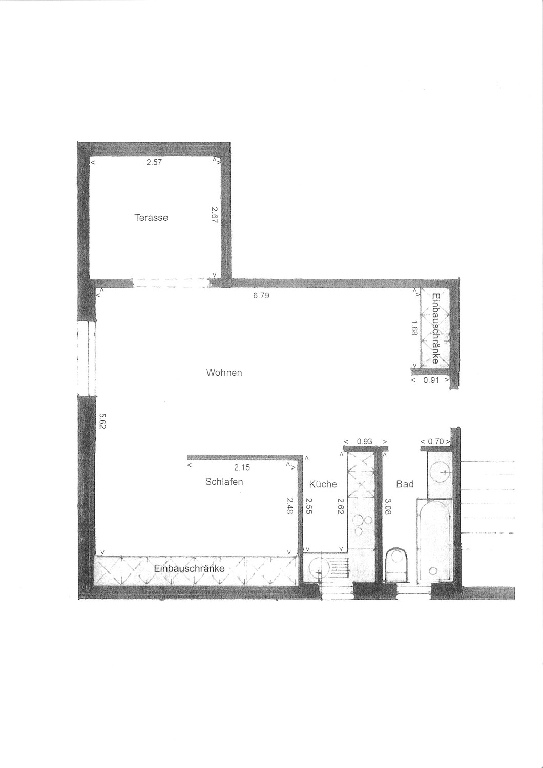 1-Zimmer-Wohnung
