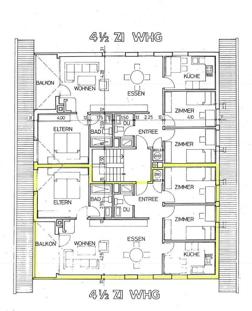4 ½ pièces appartement