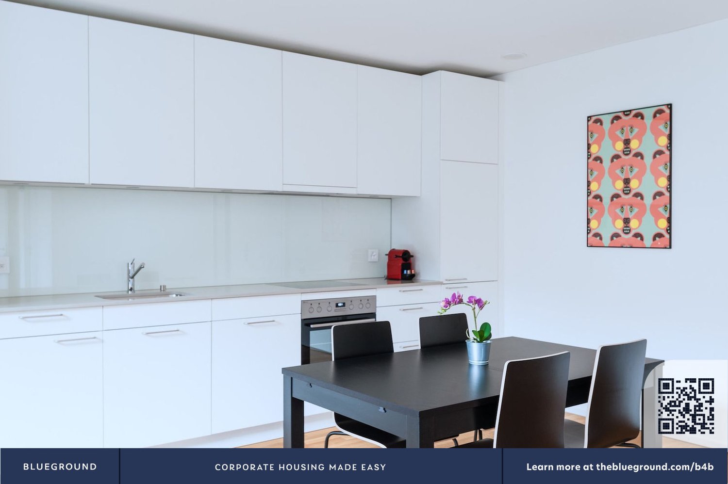 3 rooms furnished flat