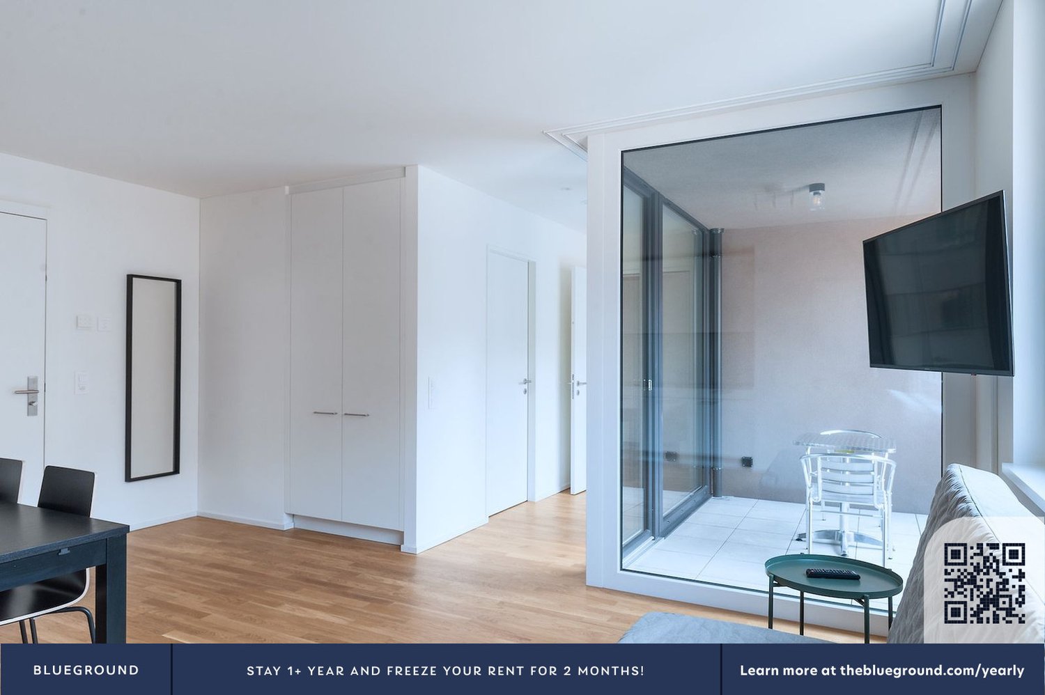 3 rooms furnished flat