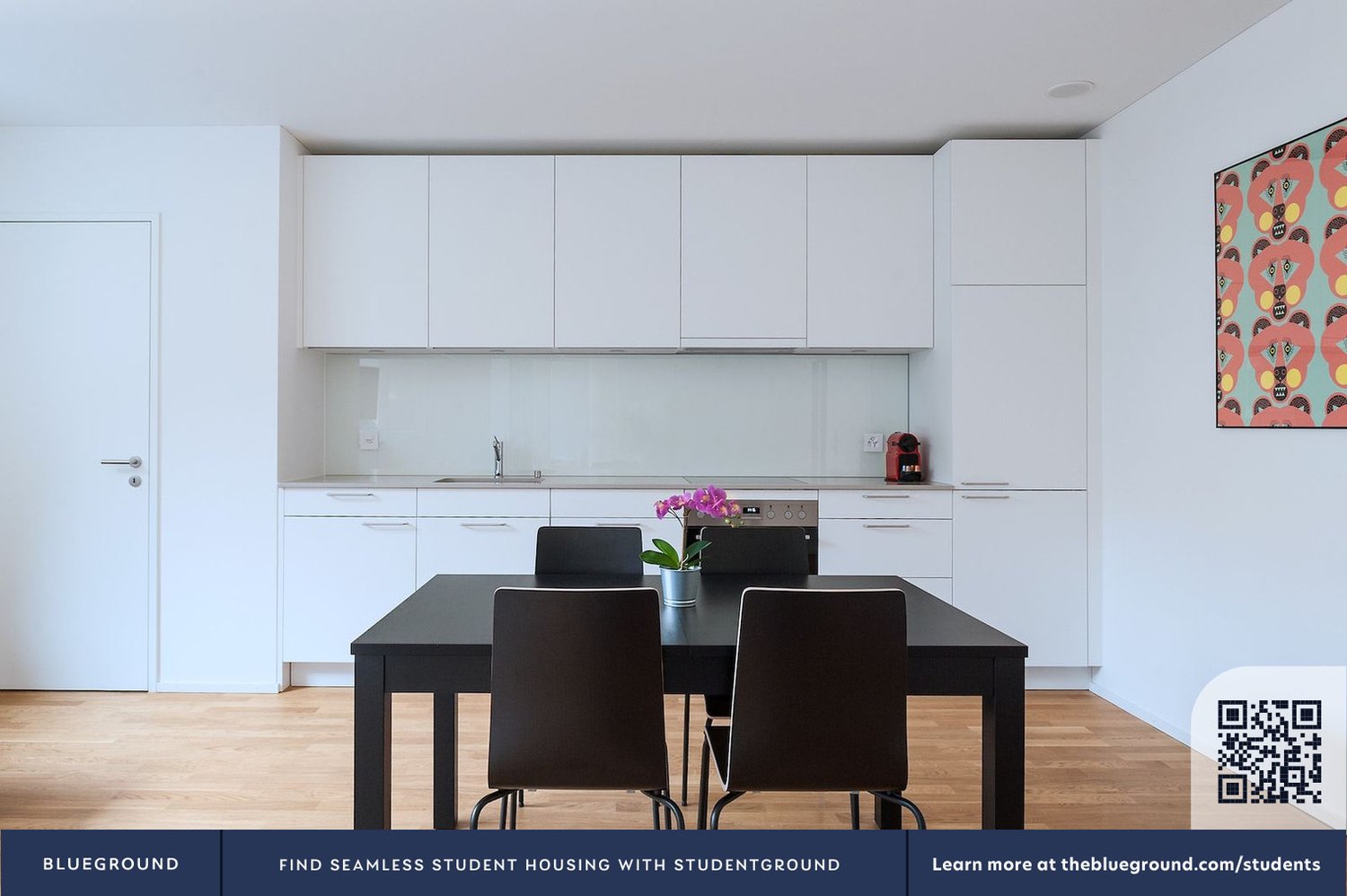 3 rooms furnished flat