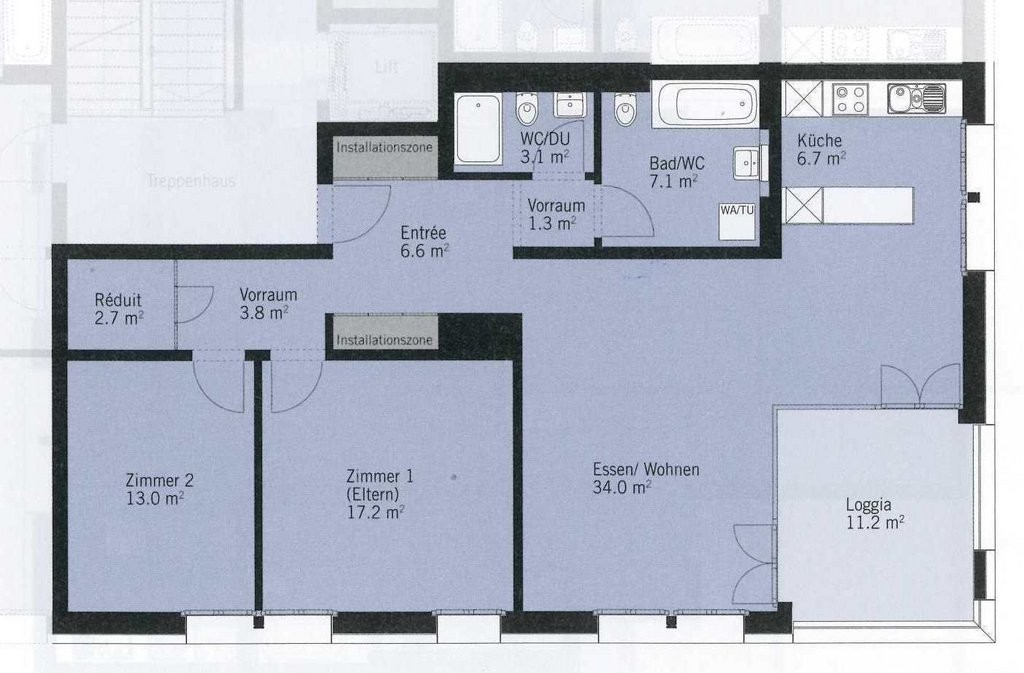 Appartamento di 3 ½ locali