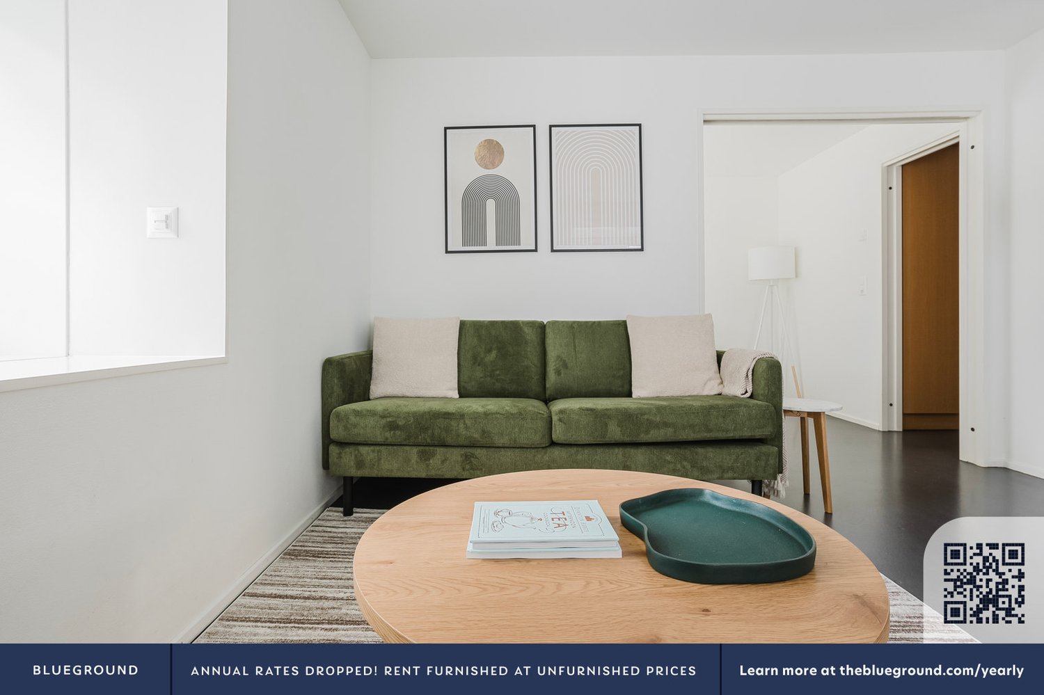 2 ½ rooms furnished flat