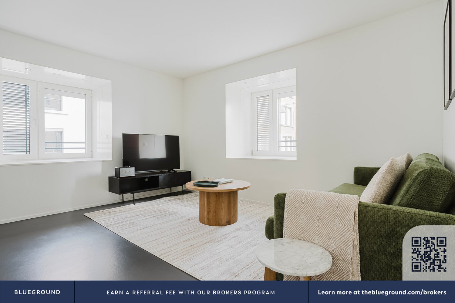 2 ½ rooms furnished flat